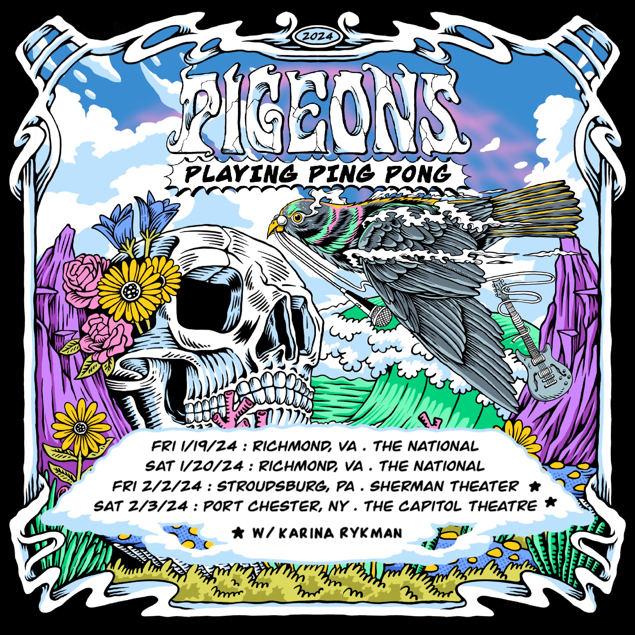 PIGEONS PLAYING PING PONG ANNOUNCES EARLY 2024 DATES INCLUDING THE